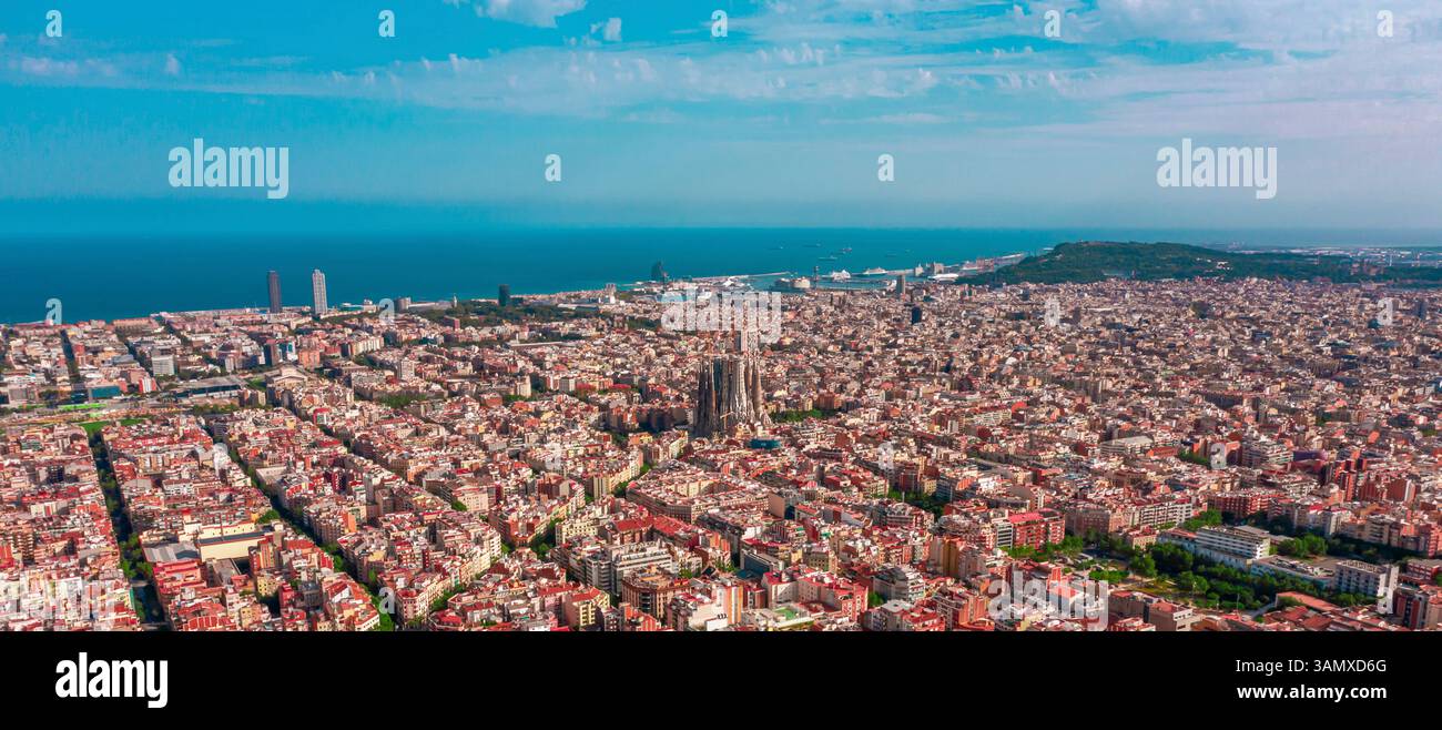 Barcelonas Atemberaubende Schonheit Ein Blick Auf Die Stadt Von Oben