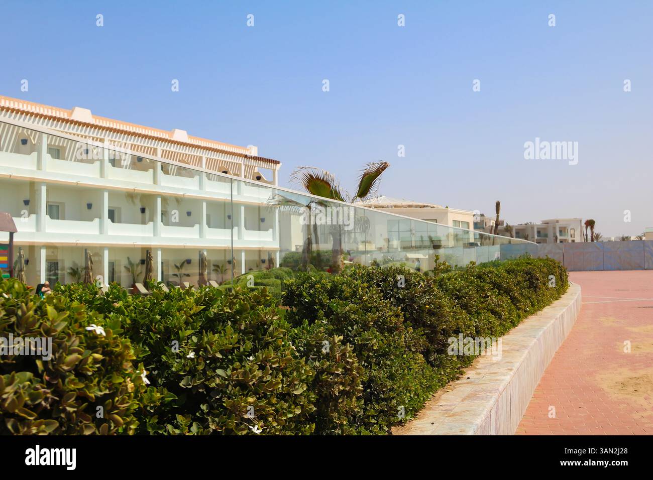 Luxushotel am Meer an der Strandpromenade von agadir in agadir marokko Stockfoto