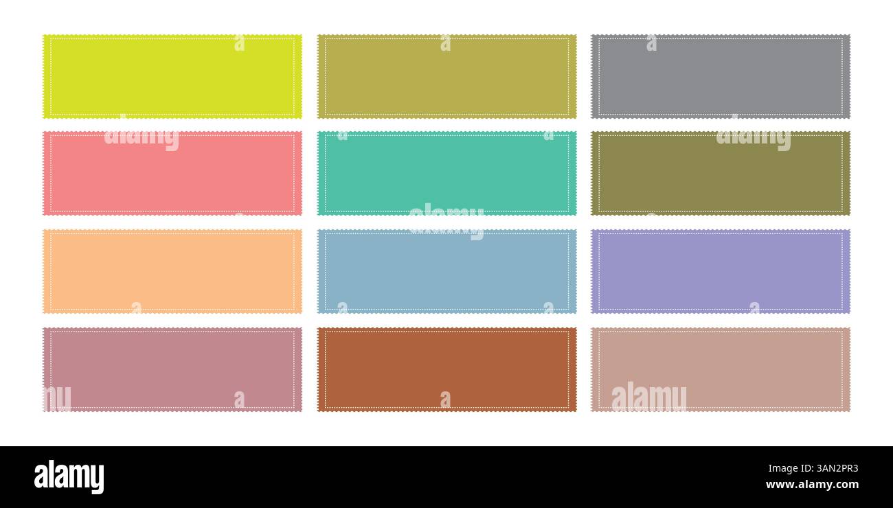 Buntes Papier quadratisches Set Design Vektorvorlage Stock Vektor