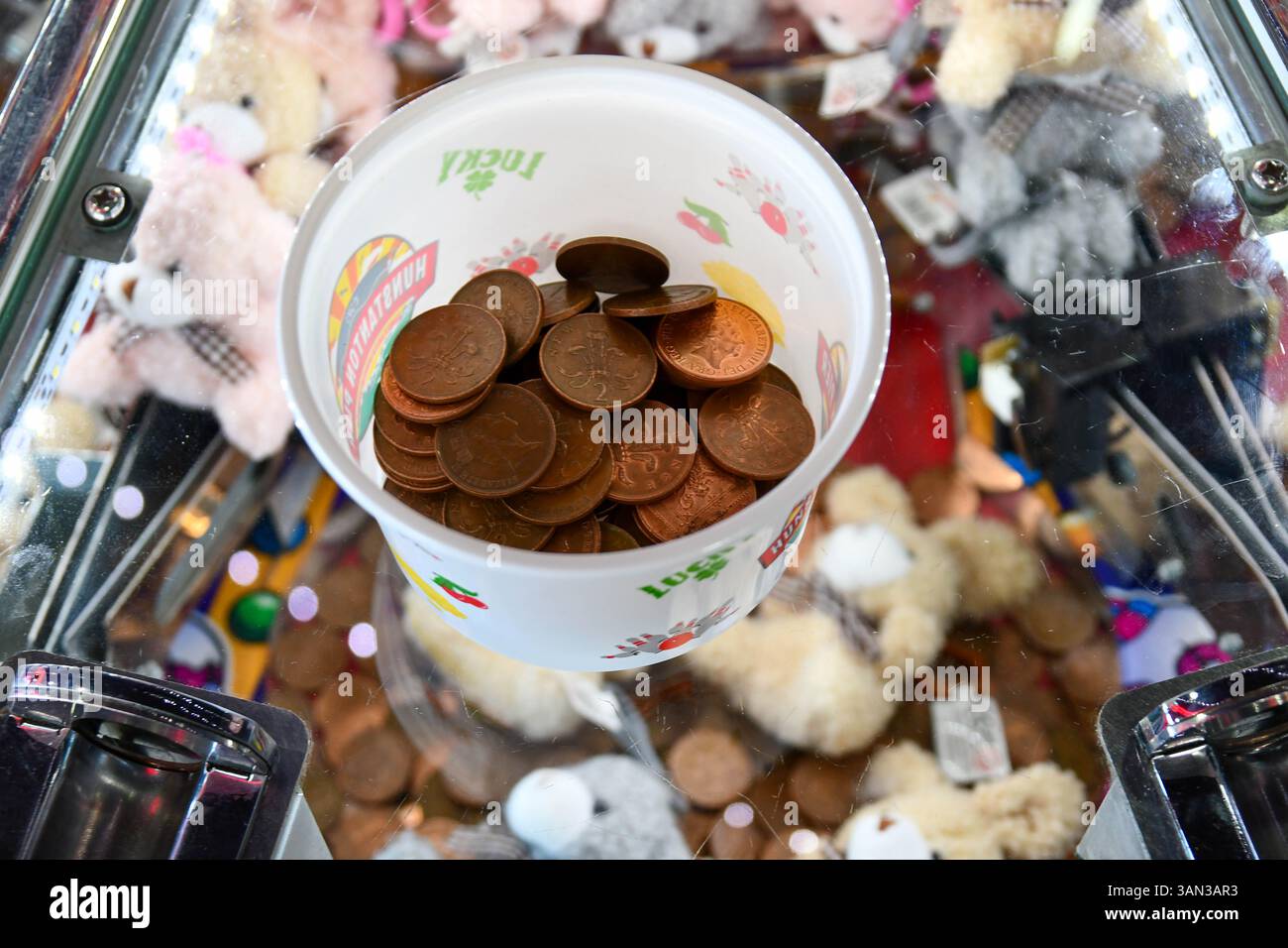 Stecken in einem 2p-Spiel fest Stockfoto