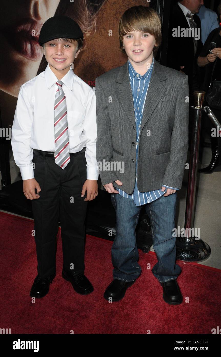 Oktober 2008: Los Angeles, Kalifornien, USA: Schauspieler GATTLIN GRIFFITH, Schauspieler DEVON CONTI bei der „Changeling“-Premiere in Los Angeles am Samuel Goldwyn Theater der Academy of Motion Picture Arts and Sciences, Beverly Hills. (Kreditbild: © Jeff Frank/ZUMA Press) Stockfoto