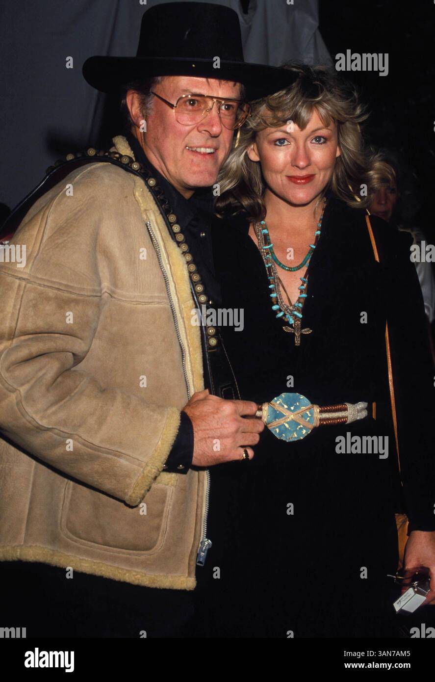 Dezember 1982 - ROBERT CULP WITH CANDACE FAULKNER 1982.# 12192.ROBERTCULPRETRO.(Bild: © Globe Photos/ZUMApress.com) Stockfoto