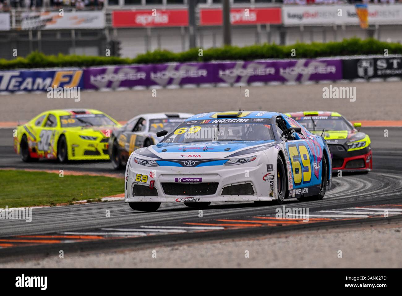 Valencia, Valencia, Spanien. April 2025. 69 BLEEKEMOLEN SEBASTIAAN (NLD) Team Bleekemolen nahm am 13. April 2025 an den NASCAR pro Rennen auf der Rennstrecke CHESTE in Valencia Teil. (Kreditbild: © Oscar Manuel Sanchez/ZUMA Press Wire) NUR REDAKTIONELLE VERWENDUNG! Nicht für kommerzielle ZWECKE! Stockfoto