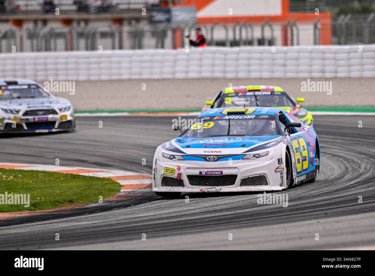 Valencia, Valencia, Spanien. April 2025. 69 BLEEKEMOLEN SEBASTIAAN (NLD) Team Bleekemolen nahm am 13. April 2025 an den NASCAR pro Rennen auf der Rennstrecke CHESTE in Valencia Teil. (Kreditbild: © Oscar Manuel Sanchez/ZUMA Press Wire) NUR REDAKTIONELLE VERWENDUNG! Nicht für kommerzielle ZWECKE! Stockfoto