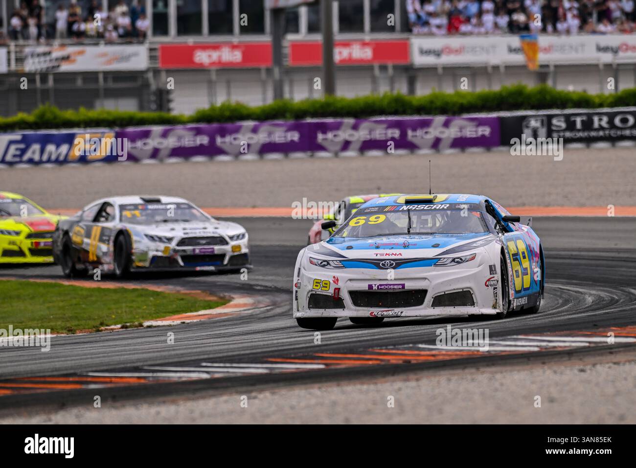 Valencia, Valencia, Spanien. April 2025. 69 BLEEKEMOLEN SEBASTIAAN (NLD) Team Bleekemolen nahm am 13. April 2025 an den NASCAR pro Rennen auf der Rennstrecke CHESTE in Valencia Teil. (Kreditbild: © Oscar Manuel Sanchez/ZUMA Press Wire) NUR REDAKTIONELLE VERWENDUNG! Nicht für kommerzielle ZWECKE! Stockfoto