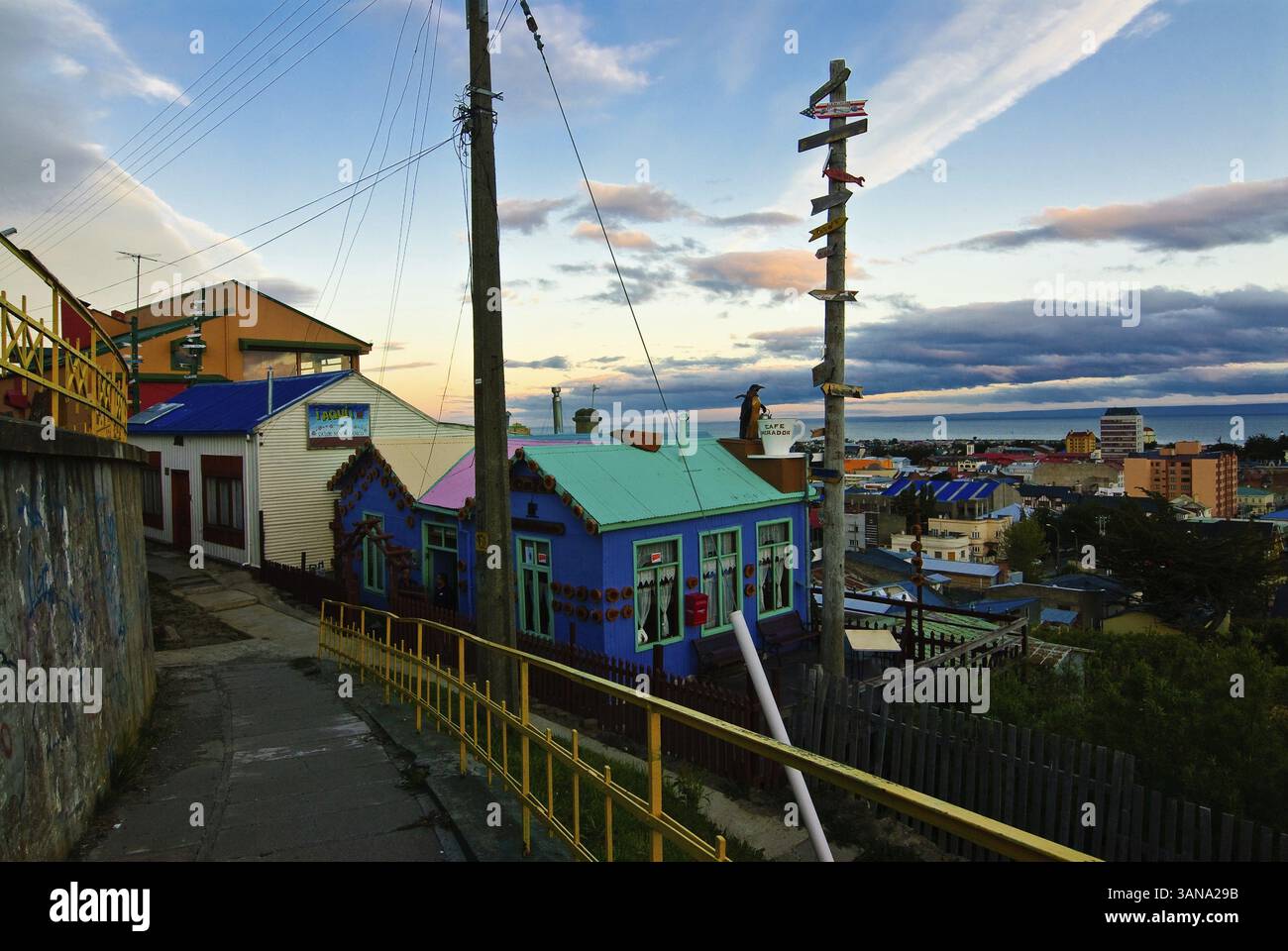 Punta Arenas in der Nähe, Region de Magallanes y de la Antartica Chilena, Chile, Südamerika Stockfoto