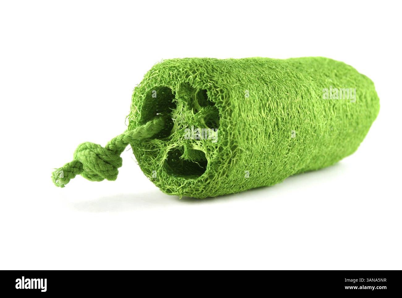 Luffa-Körperschwamm zum Waschen und Peeling der Haut Stockfoto