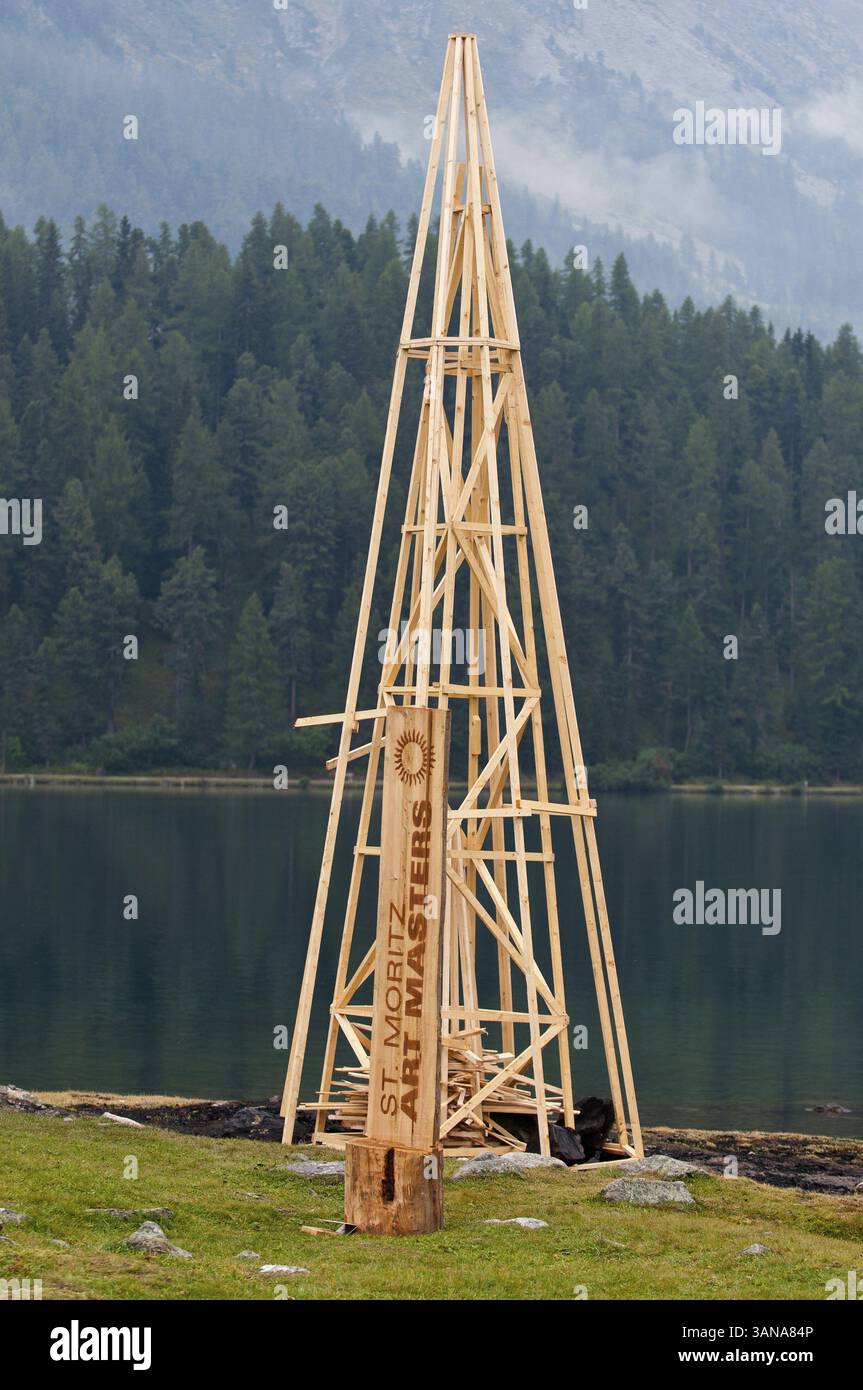 St. Moritz, St. Moritz, Schweiz Stockfoto