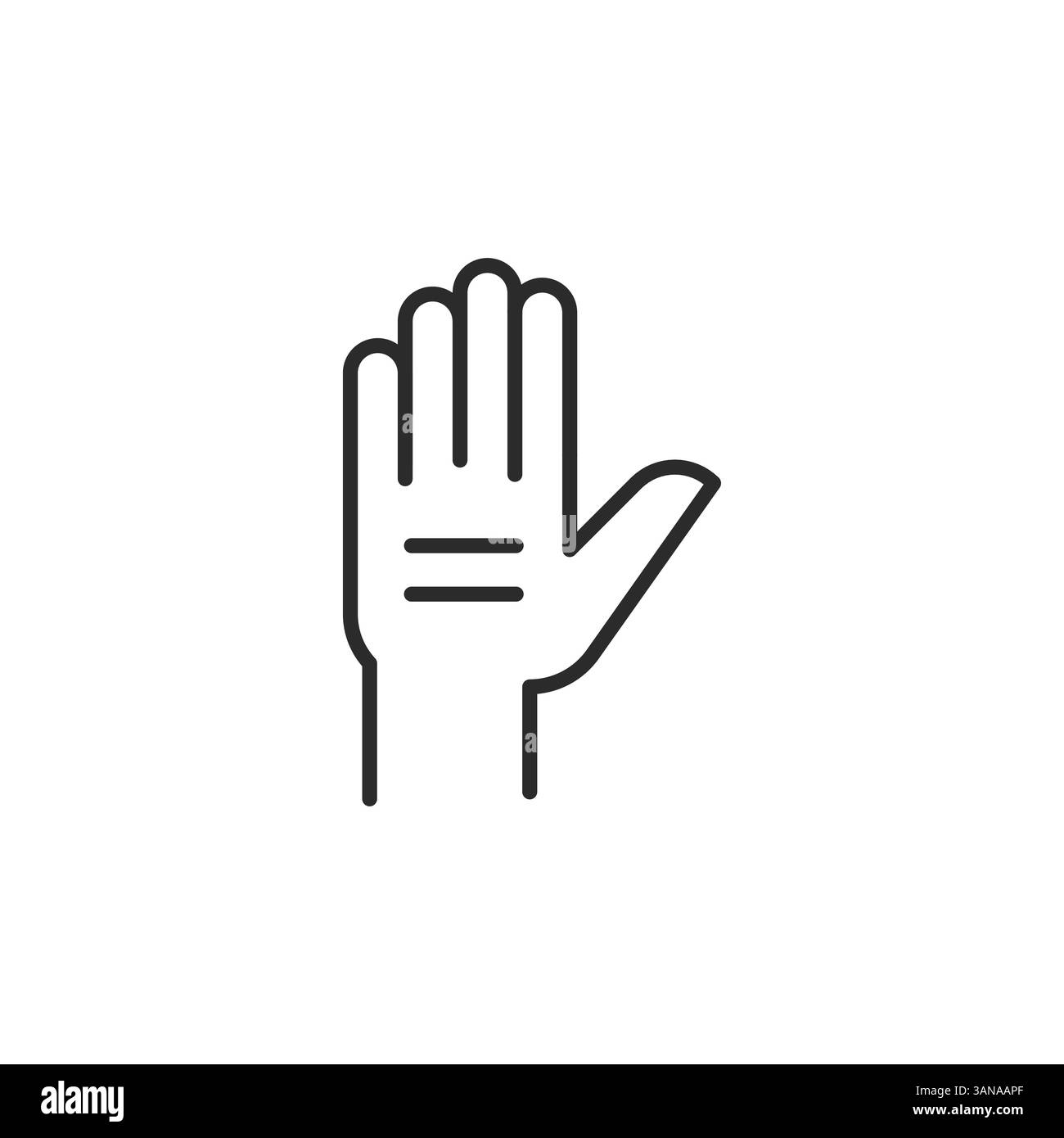 Symbol Für Erhöhte Fäuste Stock Vektor