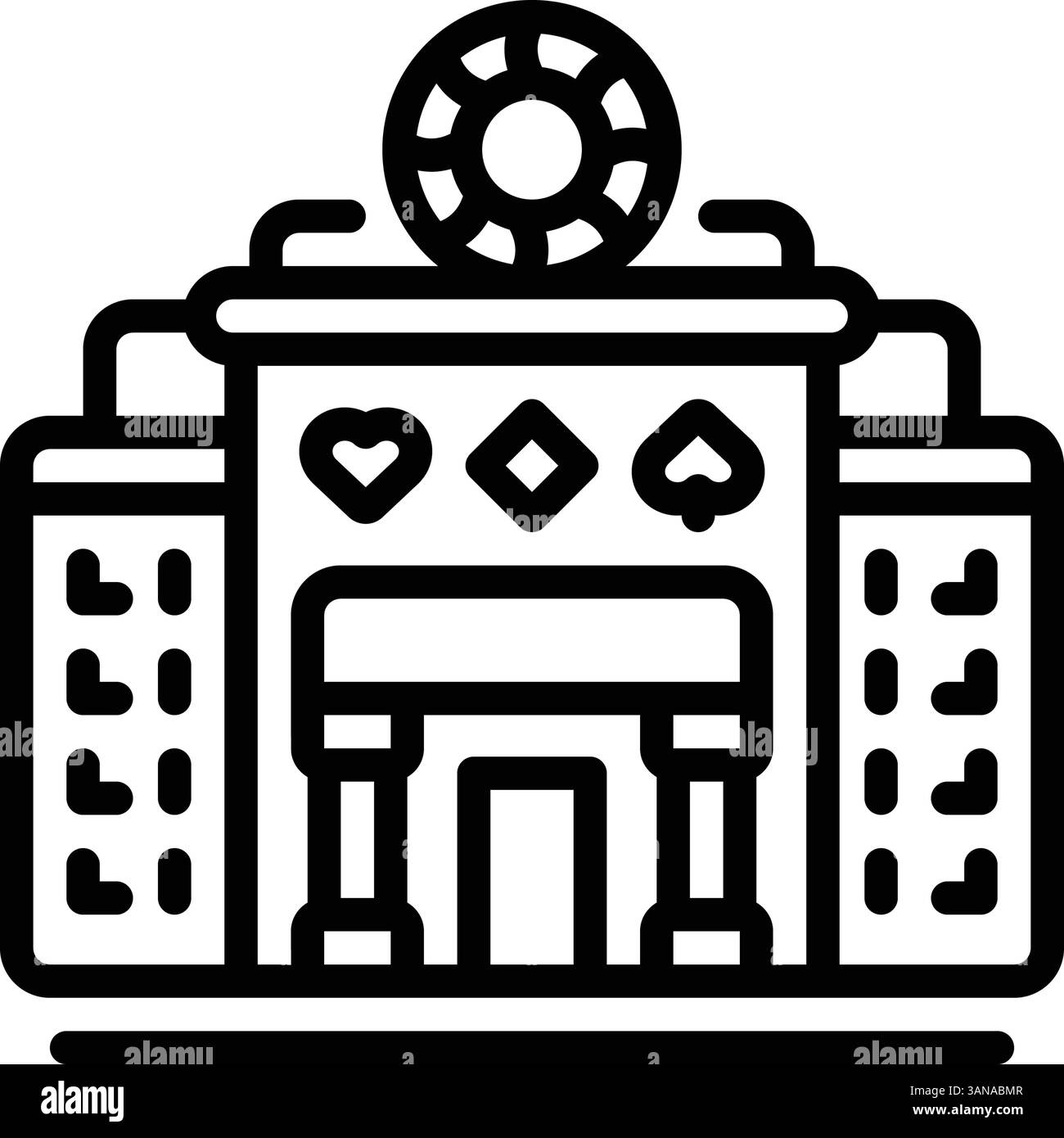 Symbol für Kasino, Pubs Stock Vektor