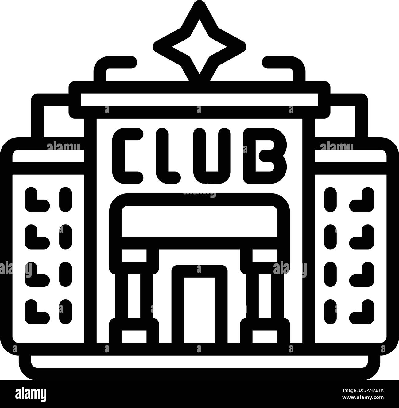 Symbol für Club, Tavernen Stock Vektor