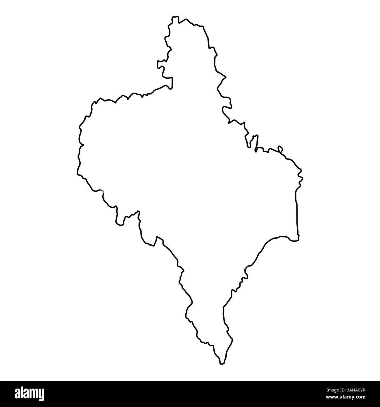 Ukraine Iwano Frankivsk Oblast Umriss Kartenregion Stock Vektor