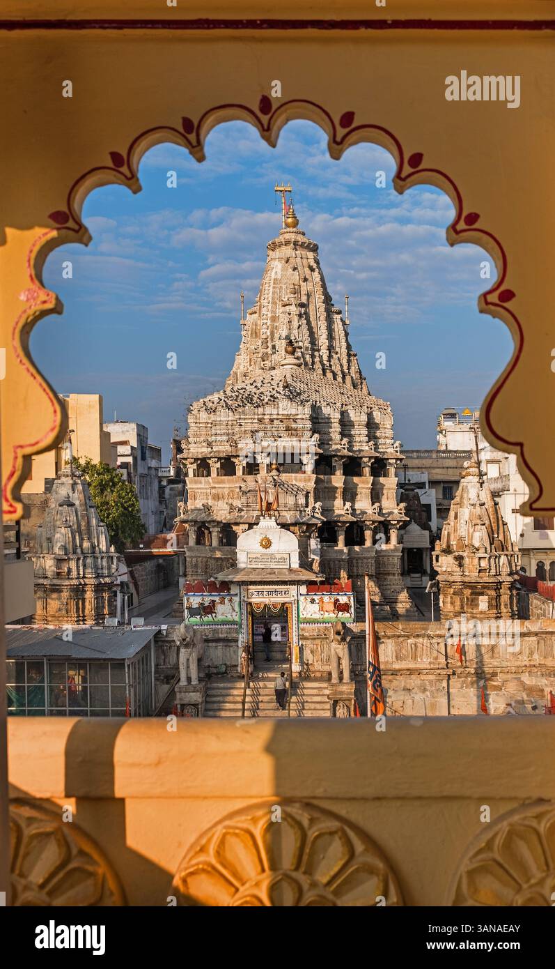 Jagdish Hindutempel Udaipur Rajasthan Indien Stockfoto