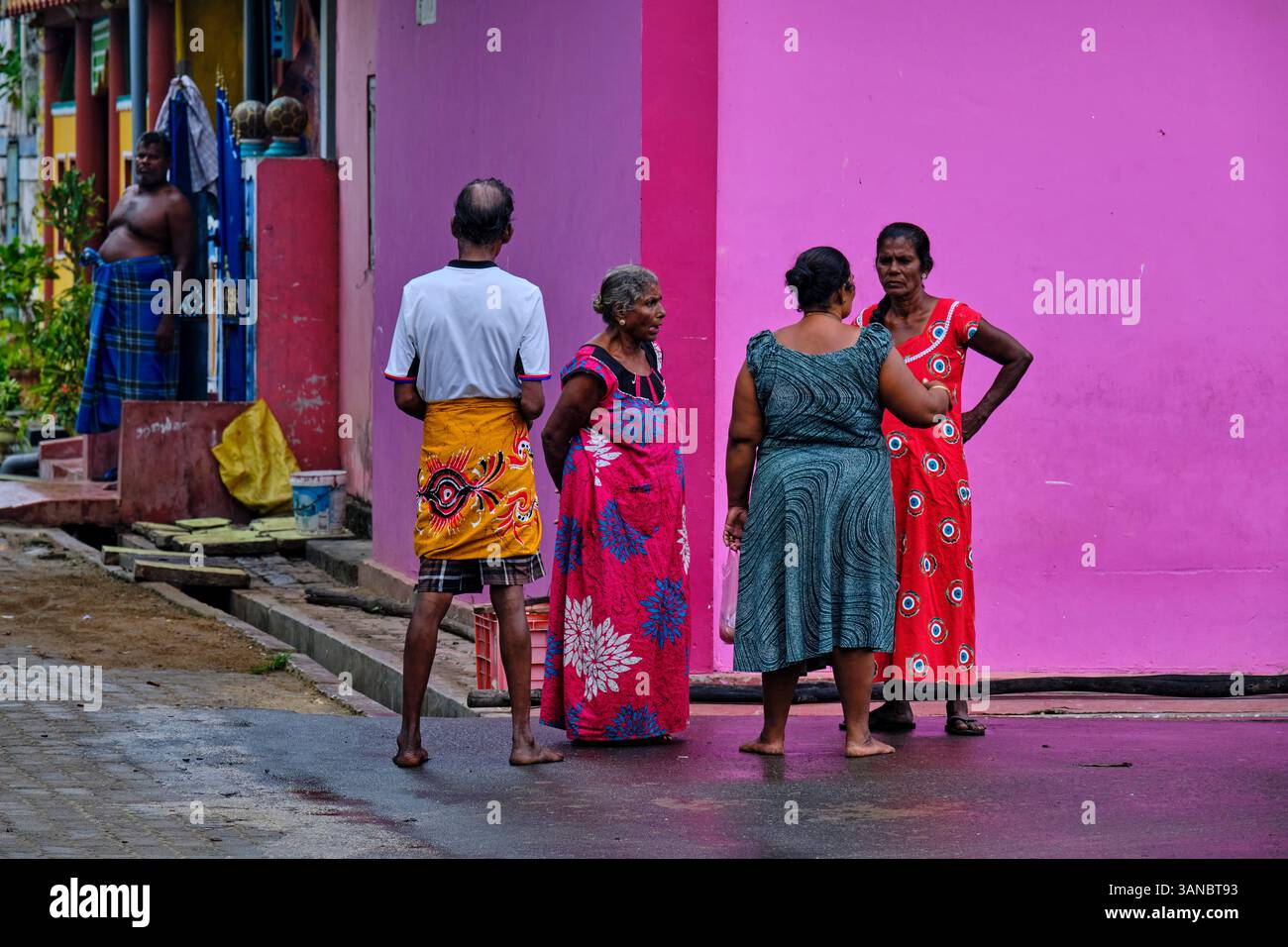 Sri Lanka, nördliche Provinz, Jaffna, katholisches Fischerviertel Stockfoto