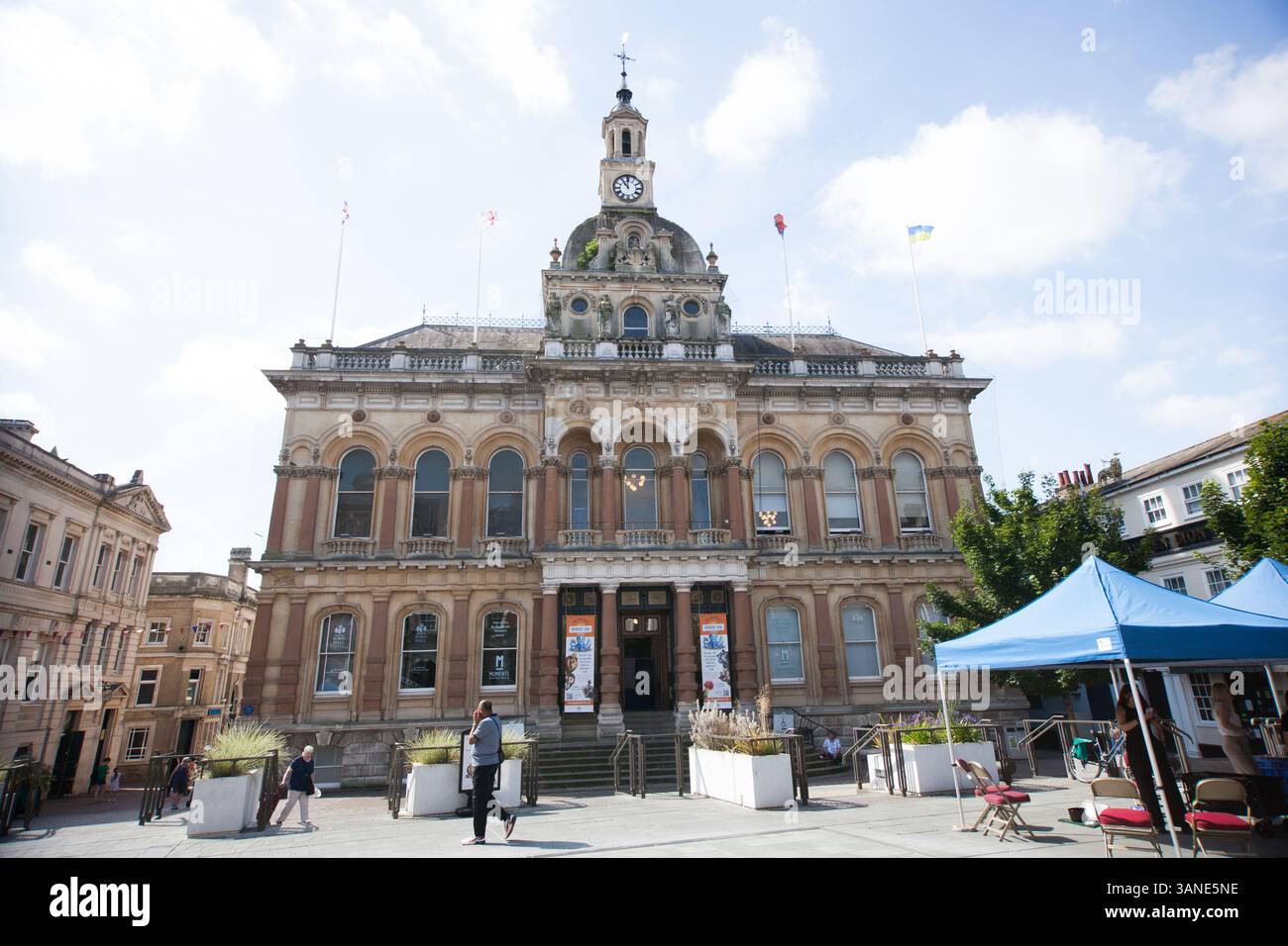 Blick auf das Rathaus von Ipswich im Zentrum der Stadt in Suffolk, Großbritannien Stockfoto