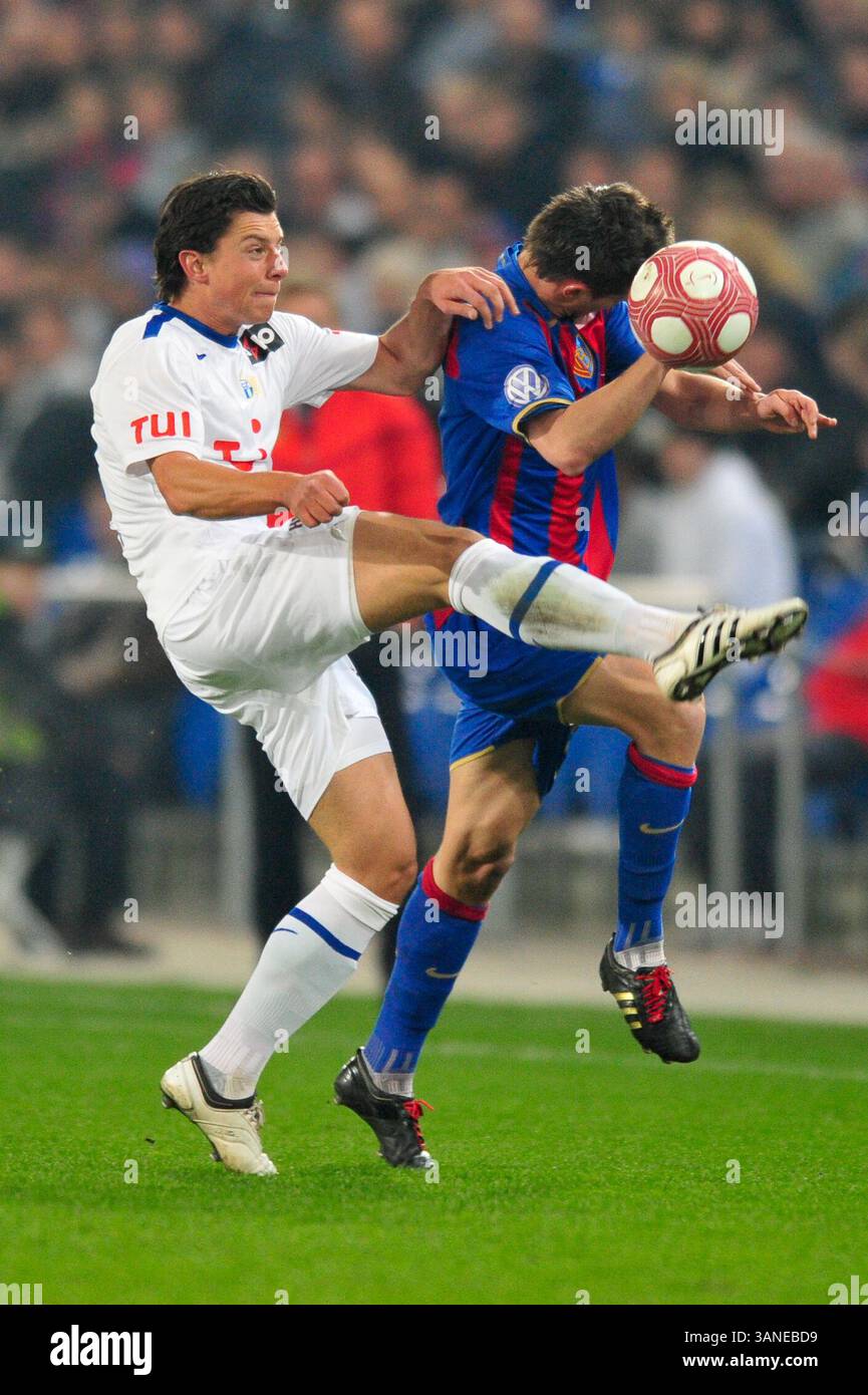 24. März 2010: Der FC Basel und der FC Zürich spielen im St. Jacob Park in Basel, Schweiz. Das Spiel endete mit 4:1. (Bild: © John Middlebrook/Cal Sport Media/ZUMApress.com) Stockfoto