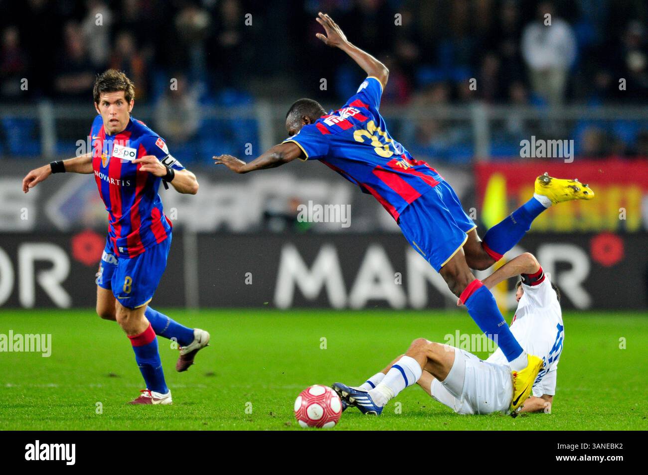 24. März 2010: Jaqcues Zoua Daogari des FC Basel im St. Jacob Park in Basel, Schweiz. Das Spiel endete mit 4:1. (Bild: © John Middlebrook/Cal Sport Media/ZUMApress.com) Stockfoto