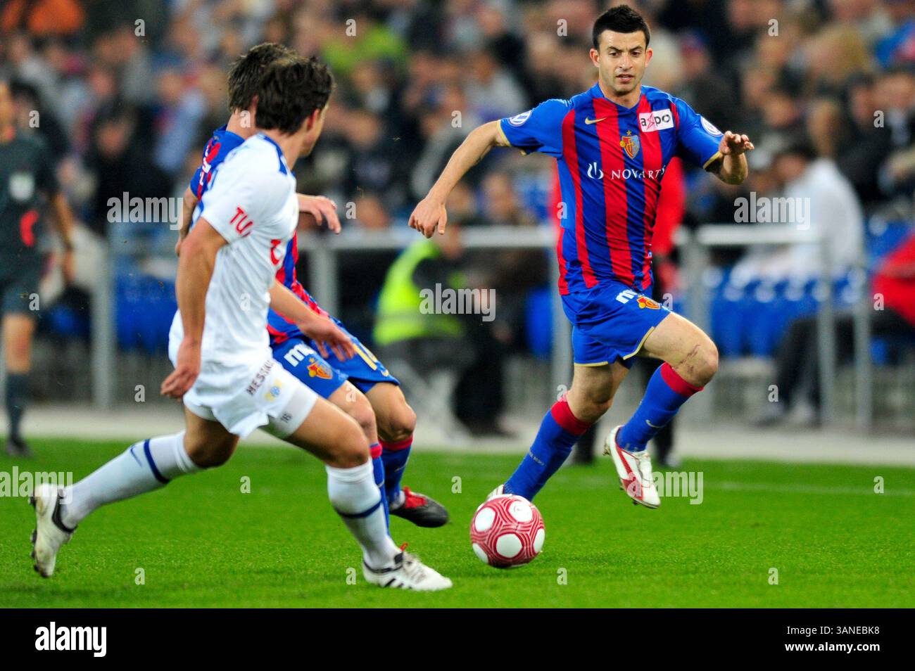 24. März 2010: Behrang Safari des FC Basel beim Spiel der Axpo League im St. Jacob Park in Basel. Das Spiel endete mit 4:1. (Bild: © John Middlebrook/Cal Sport Media/ZUMApress.com) Stockfoto