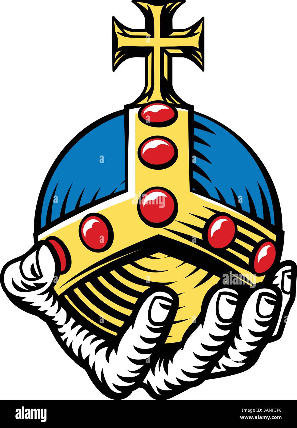 Royal Globus Cruciger Stavroforos Sphaira Orb Stock Vektor