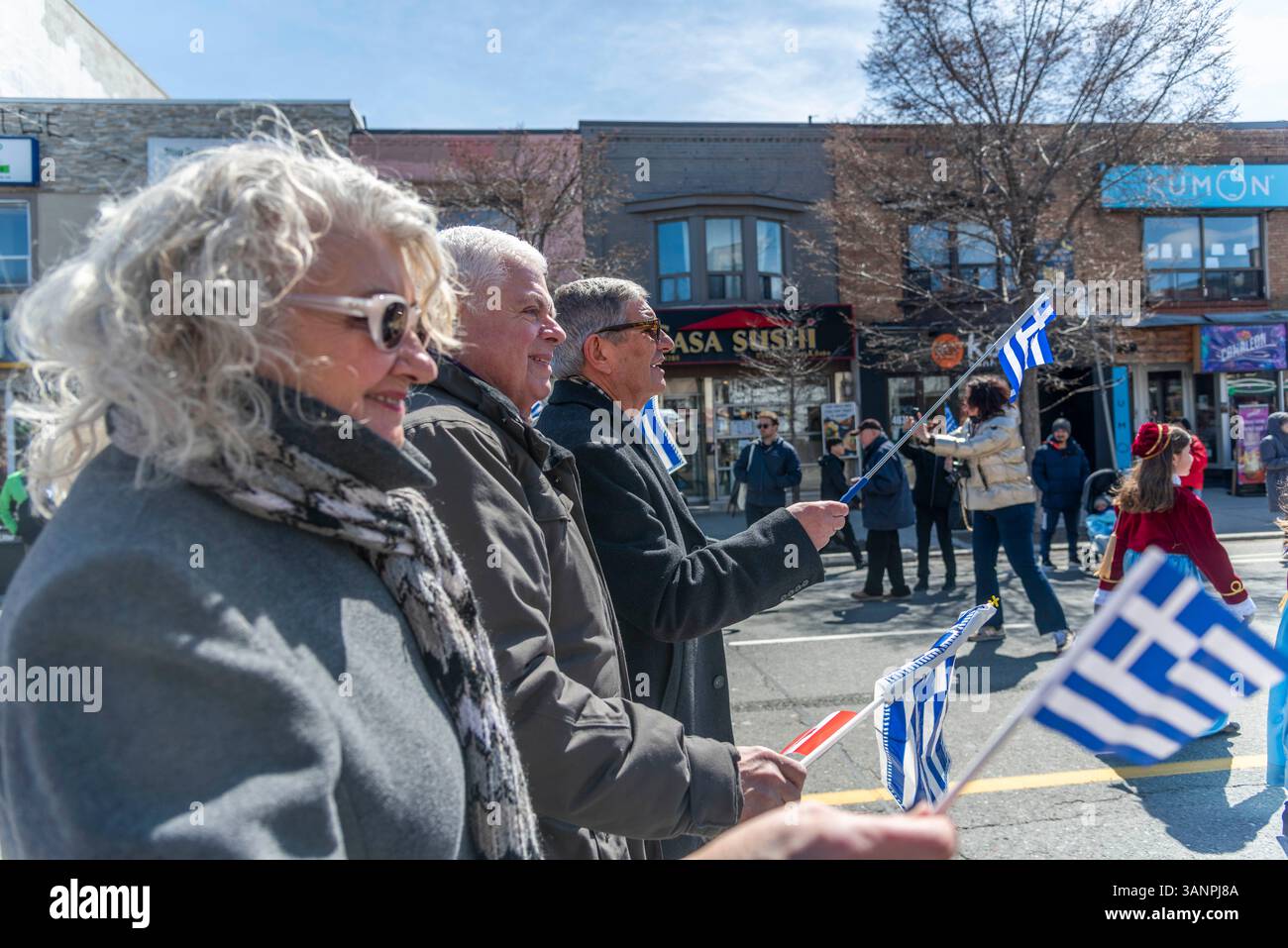 Die jährliche Parade zum griechischen Unabhängigkeitstag 2025 in Toronto Stockfoto