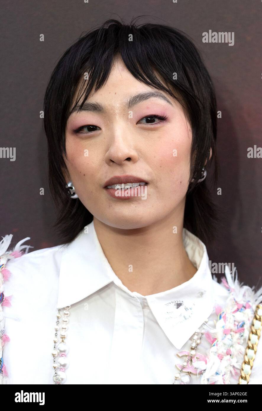 London, Großbritannien. 14. April 2025. Patricia Zhou nimmt am 14. April 2025 an den Sinners European Premiere Arrivals in Cineworld, Leicester Square, in London, England Teil. Quelle: S.A.M./Alamy Live News Stockfoto