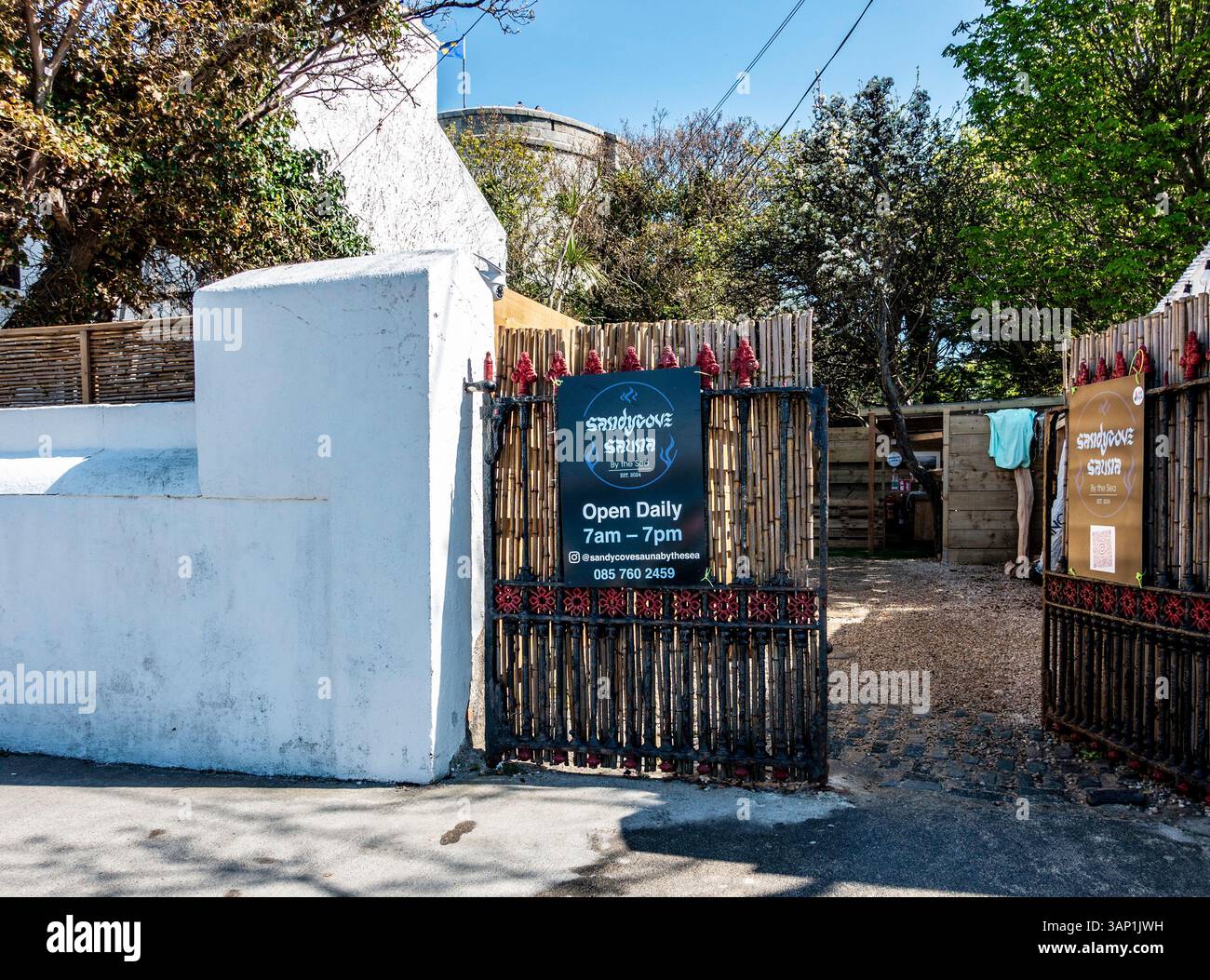 Sandycove Sauna in Sandycove, Dublin, Irland. Stockfoto