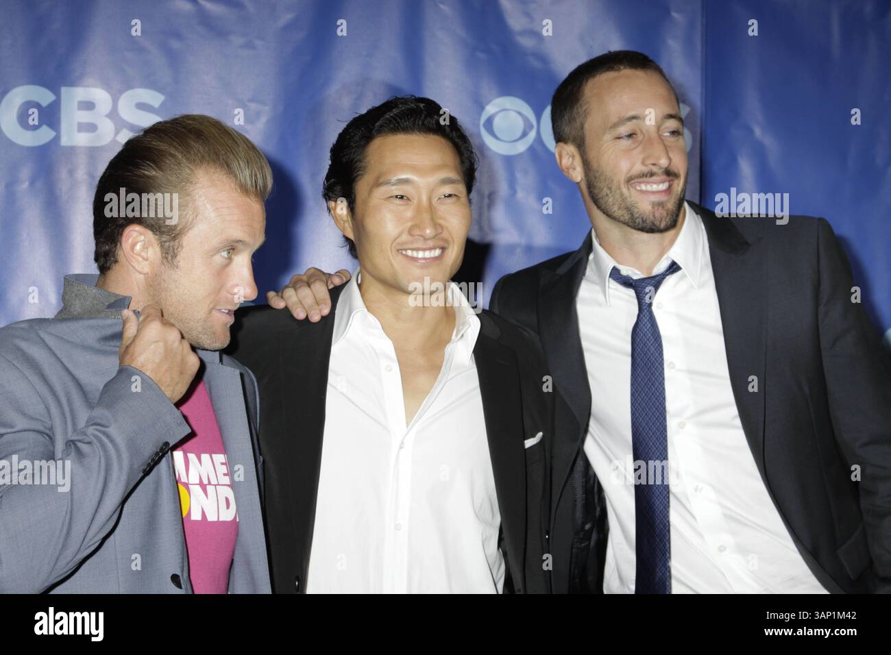 Mai 2011 - New York, New York, USA - CBS 2011-2012 Prime Time im Voraus. Lincoln Center, NYC. Mai 2011. Fotos von , Photos Inc 2011.DANIEL DAY KIM, ALEX O'LOUGHLIN, SCOTT CAAN. (Kreditbild: © Sonia Moskowitz/Globe Photos/ZUMAPRESS.com) Stockfoto