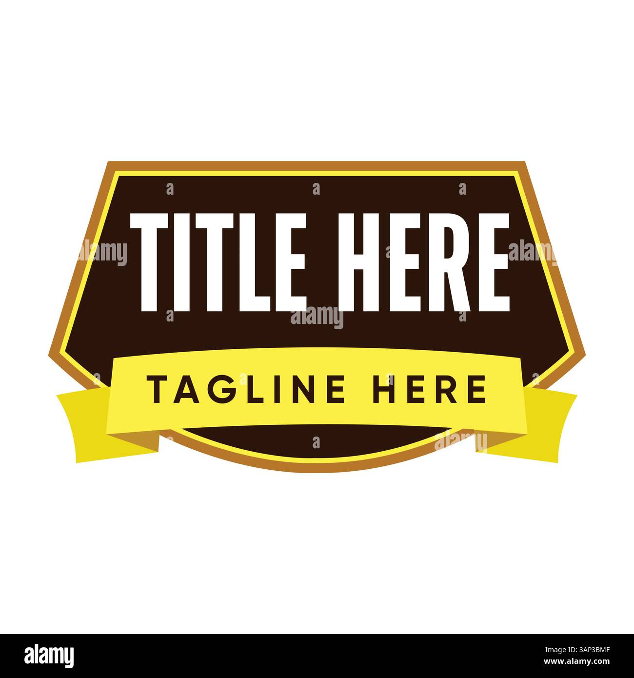 Logo Title Shape Design Stock Vektor