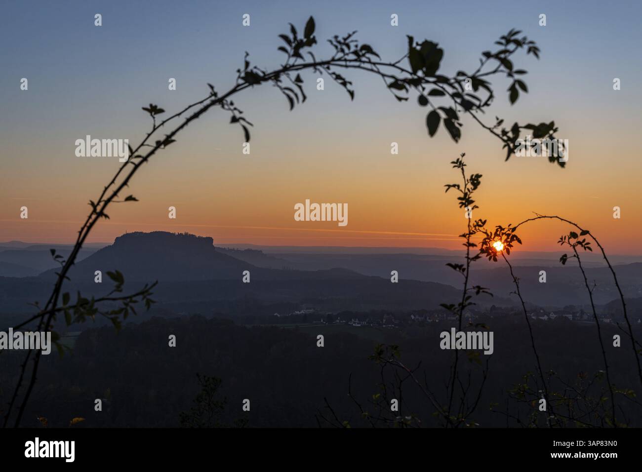 Herbsteindrücke aus der Sächsischen Schweiz Stockfoto
