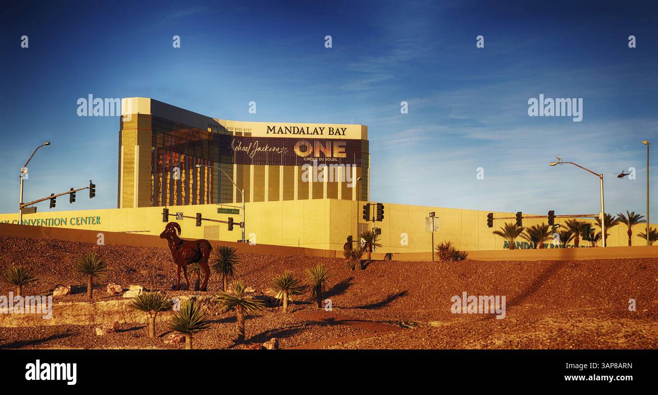 Das Mandalay Bay Casino and Hotel in Las Vegas Nevada, USA, Nordamerika Stockfoto