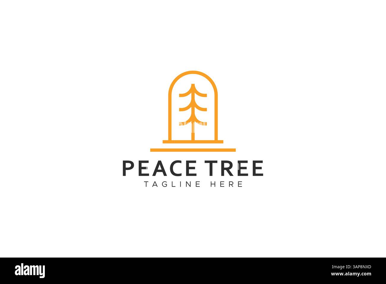 Forest Pine Tree Logo Nature Park Vintage Business Property Real Estate Konzept Stock Vektor
