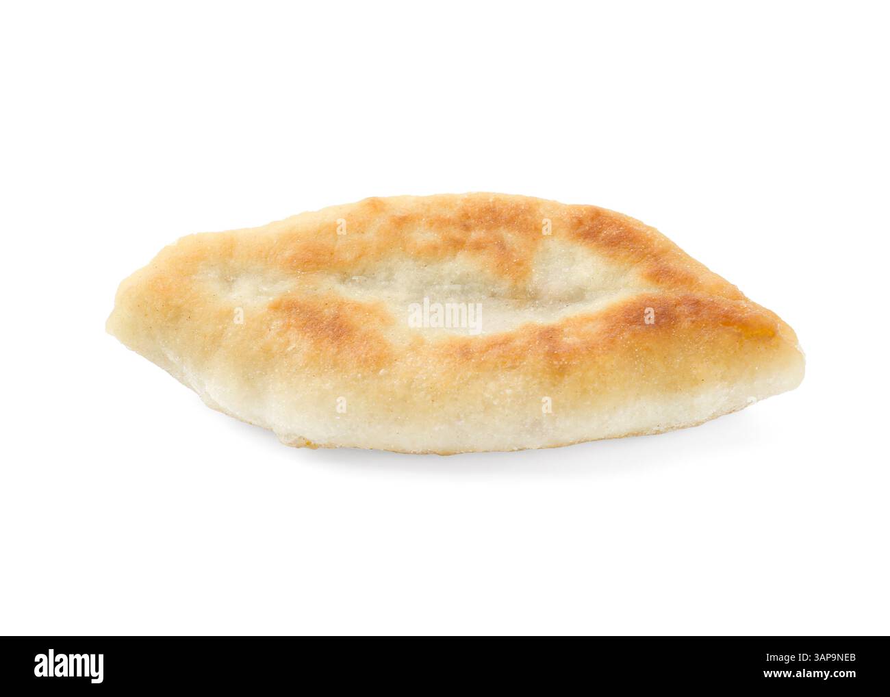 Köstlicher gebratener Pyrizhok (gefüllter Kuchen) isoliert auf weiß Stockfoto Köstlicher gebratener Pyrizhok (gefüllter Kuchen) isoliert auf weiß Stockfoto