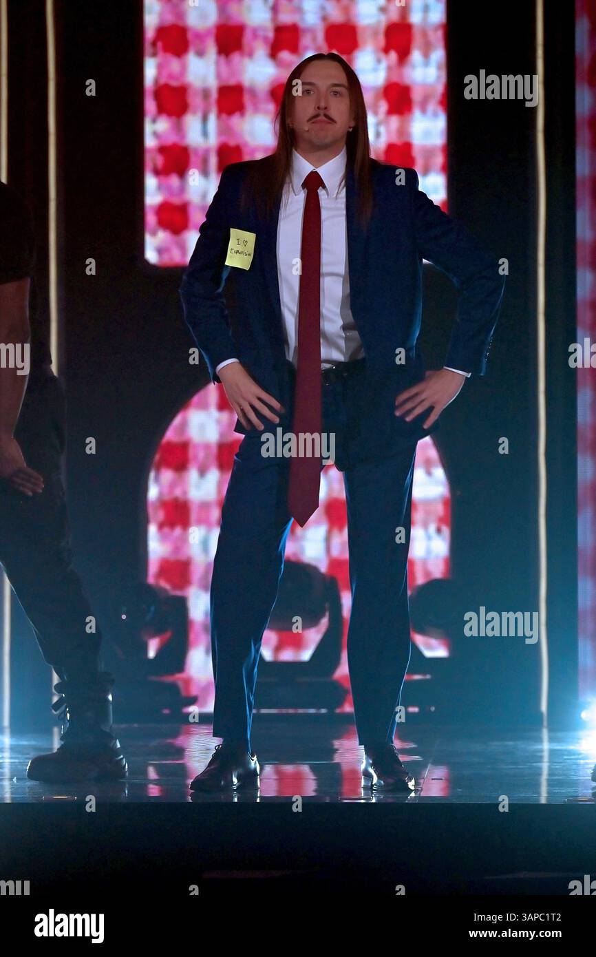 Mailand, Italien. April 2025. Mailand - TV-Show 'Cattelan ist hier heute Abend' - Rai 2 - Tommy Cash Credit: Independent Photo Agency/Alamy Live News Stockfoto