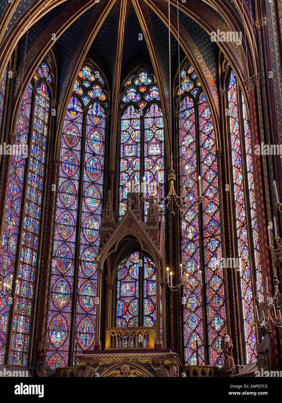 Sainte-Chapelle, Paris - Smartphone-aufgenommenes Stockfoto