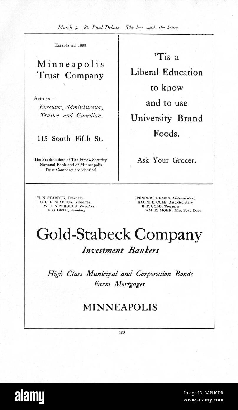 Diese Ausgabe 1918 des Callopan Blake Jahrbuchs enthält Aufzeichnungen von Schülern, Lehrern, Sportveranstaltungen, Clubs und anderen bedeutenden Ereignissen während des Schuljahres 1917-1918. Stockfoto