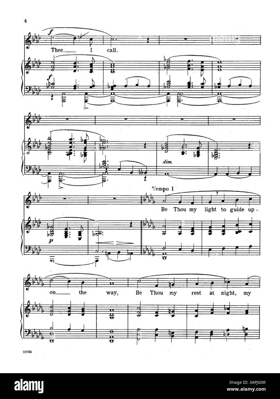 O Lord of Life ist ein Lied in D-Dur aus Songs & Ballads von Mary Turner Salter. Das Lied ist Clara M. Beale gewidmet. Das Cover enthält den Titel „Words and Music by Mary Turner Salter“, und die Nummernschild ist 18735. Auf der Rückseite ist das Logo des Herausgebers zu sehen. Die Farbdarstellung kann vom Original abweichen, und Anmerkungsinformationen können über die Musikdienste abgerufen werden. Stockfoto