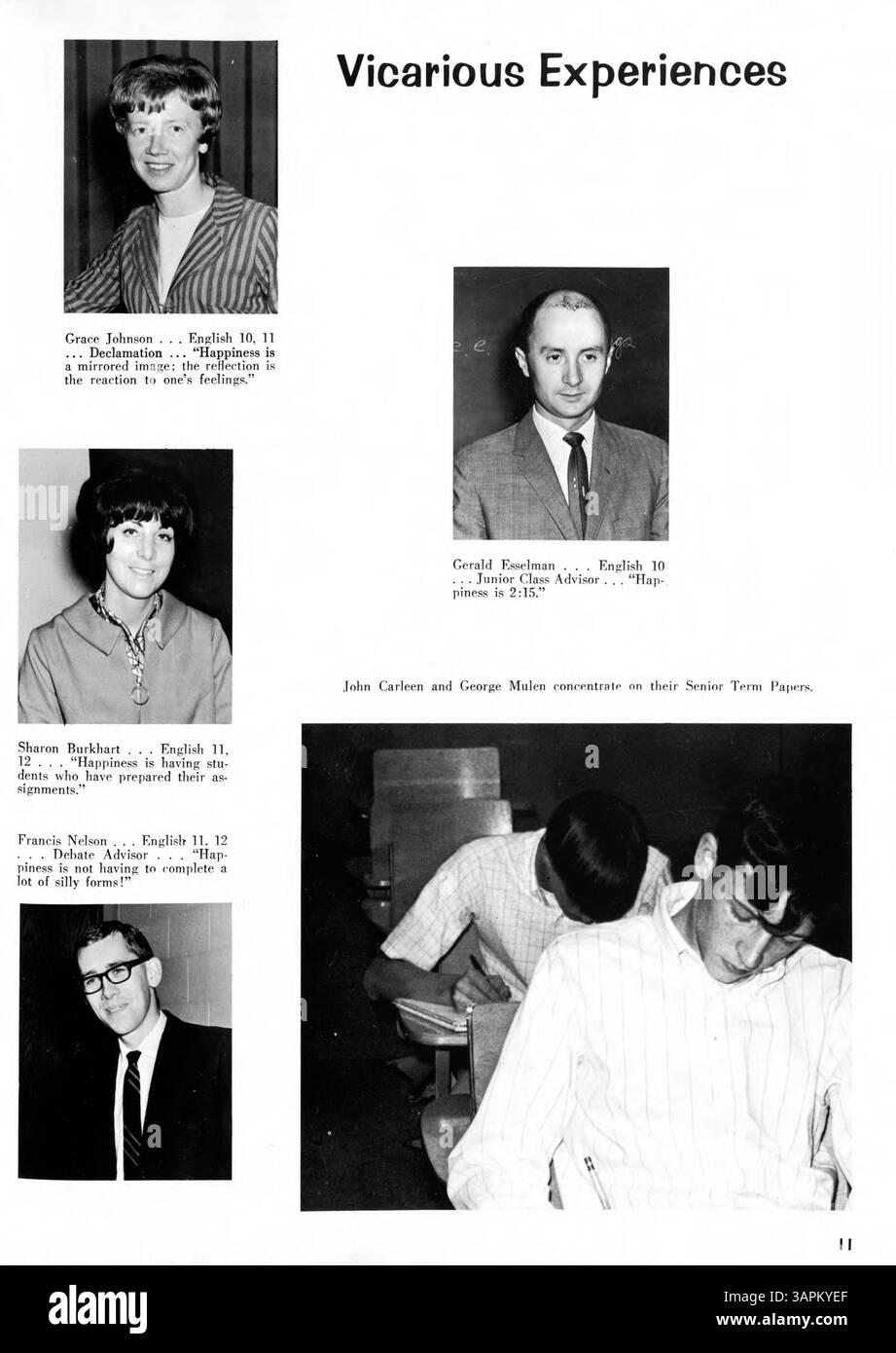 Das Jahrbuch der Mound High School 1968 mit dem Titel "Mohian '68" dokumentiert die Schüler, Lehrer, Clubs, leichtathletik und Veranstaltungen des Schuljahres 1967-1968. Dazu gehören Fotografien und Aktivitäten aus dieser Zeit, die eine Momentaufnahme der Schulgemeinschaft und ihrer Geschehnisse liefern. Stockfoto