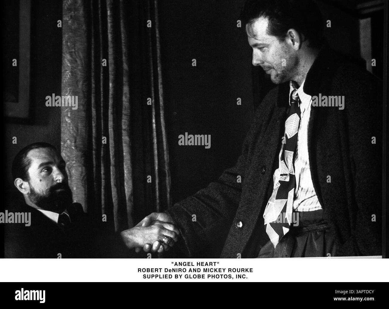 1. Januar 2011 - ANGEL HEART. ROBERT DENIRO UND MICKEY ROURKE. BEREITGESTELLT VON 1987 (Kreditbild: © Globe Photos/ZUMAPRESS.com) Stockfoto