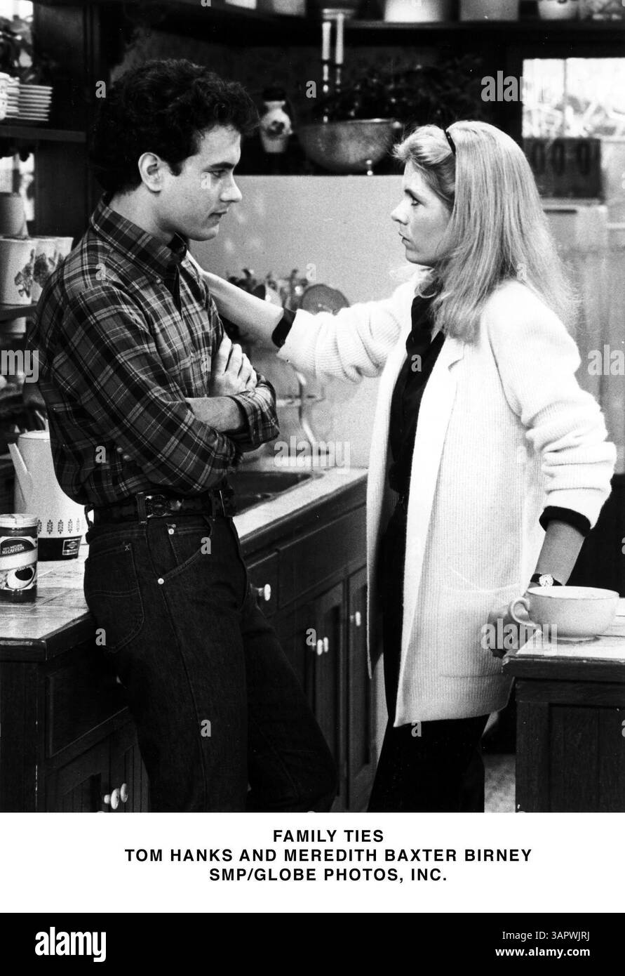 1. Januar 2011 - FAMILIENBANDE. TOM HANKS UND MEREDITH BAXTER BIRNEY. SMP/1982.(Bild: © Globe Photos/ZUMAPRESS.com) Stockfoto