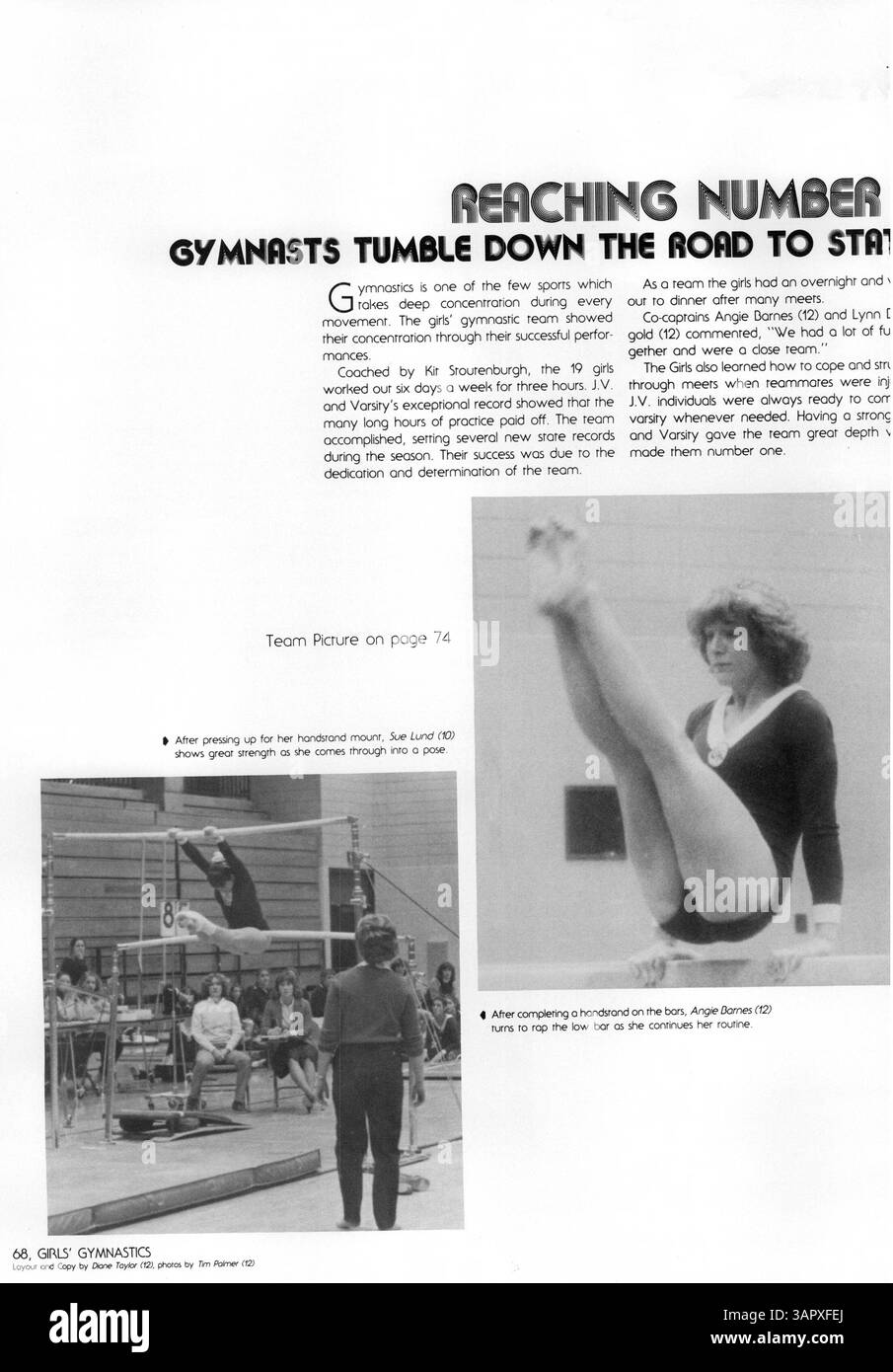 Das Jahrbuch „Windigo“ 1981 der Edina West High School reflektiert die akademischen und außerschulischen Leistungen von Schülern, Lehrern und Sportmannschaften im Schuljahr 1980-1981. Stockfoto