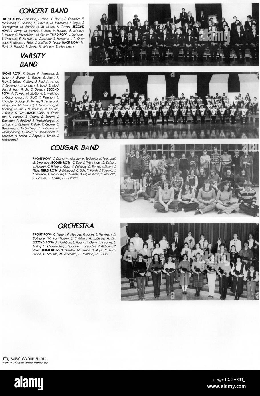 Das Jahrbuch „Windigo“ von der Edina West High School 1981 bietet eine Momentaufnahme der akademischen, sportlichen und sozialen Aktivitäten, die die Schülererfahrung im Schuljahr 1980-1981 geprägt haben. Stockfoto