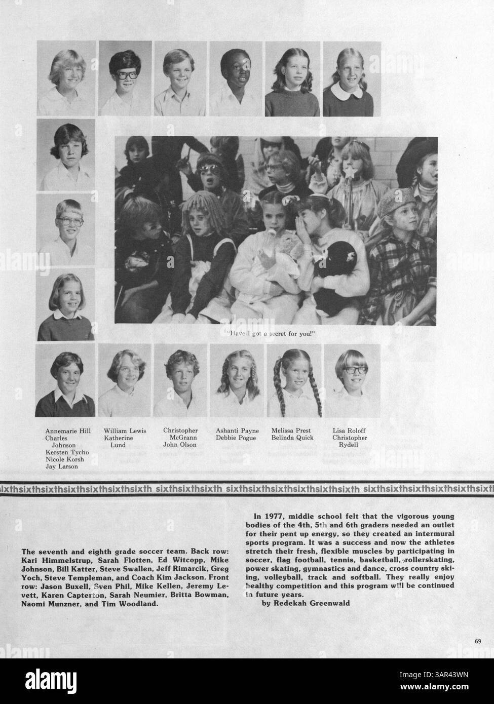 In diesem Jahrbuch „Breck Mustang“ 1981 werden die wichtigsten Veranstaltungen und Schülerleistungen der Breck School im akademischen Jahr 1980-1981 vorgestellt. Stockfoto