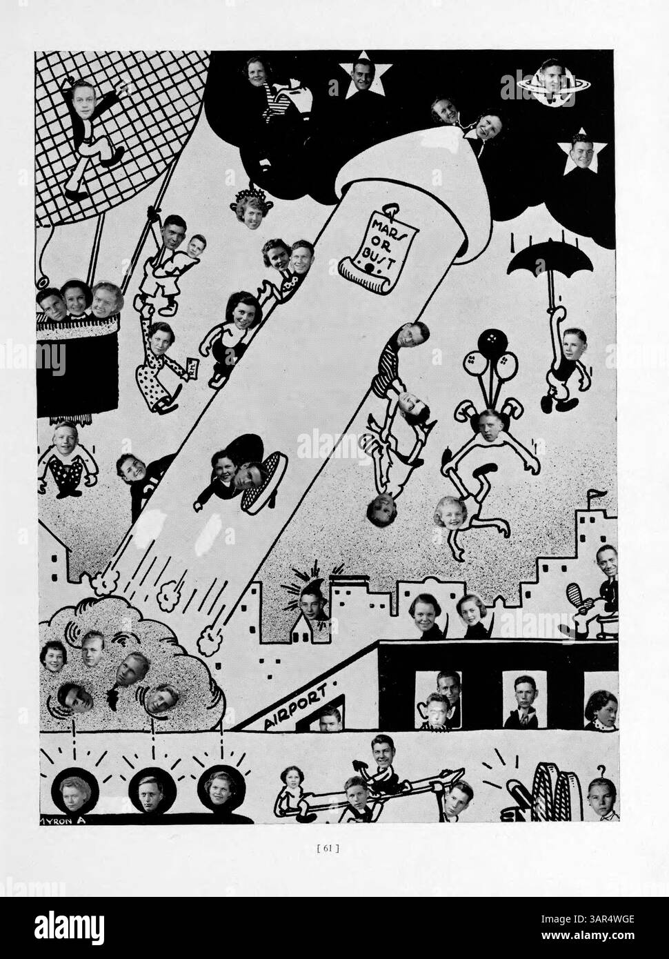Das Jahrbuch Tiger von South High, das 1937 veröffentlicht wurde, deckt das akademische Jahr 1936-1937 ab und dokumentiert Schüler, Lehrer, Vereine, Leichtathletik, und afroamerikanische Geschichte. Stockfoto