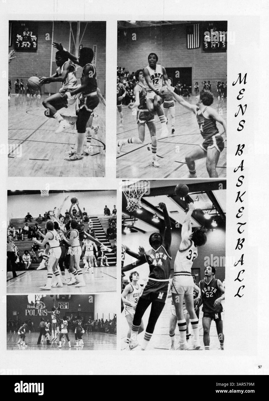 Das Polaris Yearbook 1982 an der North High School beleuchtet Schülerporträts, Vereine, Leichtathletik und die wichtigsten akademischen und außerschulischen Veranstaltungen des Schuljahres 1981-1982. Stockfoto
