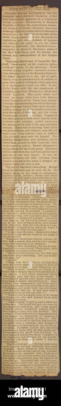 Band 17 von Thomas Butler Gunns Tagebüchern vom Juni bis Oktober 1861 beschreibt seine Beobachtungen von New York City in den frühen Stadien des Bürgerkriegs. Es umfasst Besuche in Militärlagern, einen Hochzeitsempfang für Sally Edwards und Thomas Nast, Interaktionen mit den Familien Heylyn und Rogers in Rochester und eine Reise nach Paris, Ontario. Gunn reflektiert auch seine Erfahrungen in Pensionen. Stockfoto