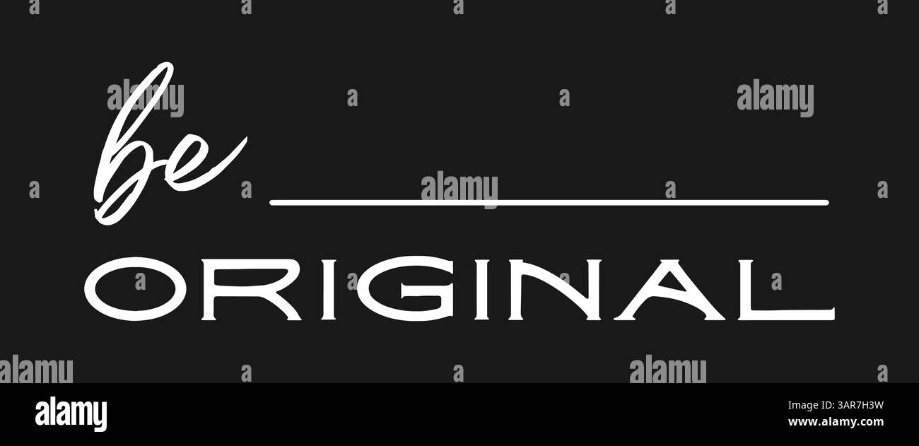 Originelles Typografie-T-Shirt-Design. Stock Vektor