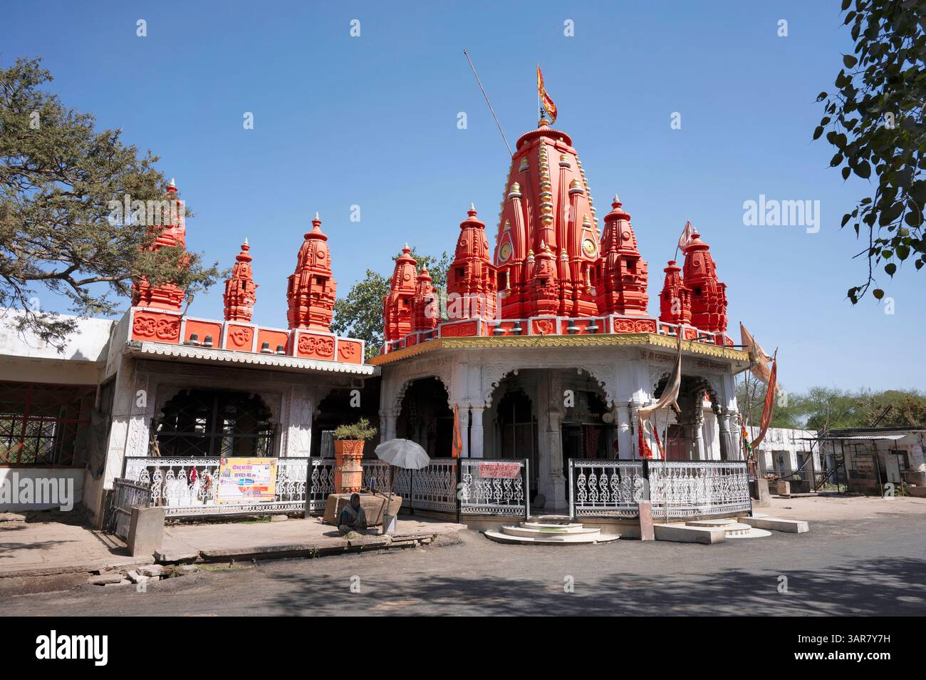 Shri Hanuman Ji Mandir, Menal, Rajasthan Stockfoto