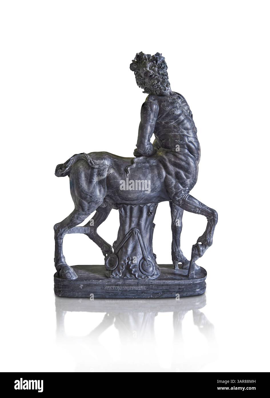 Römische Statue des alten Furietti Centaur, bigio morato Marmor, signiert von Aristeas und Papias von Aphrodisias, 117-138 n. Chr., Kopie eines G aus dem 2. Oder 3. Jahrhundert v. Chr Stockfoto