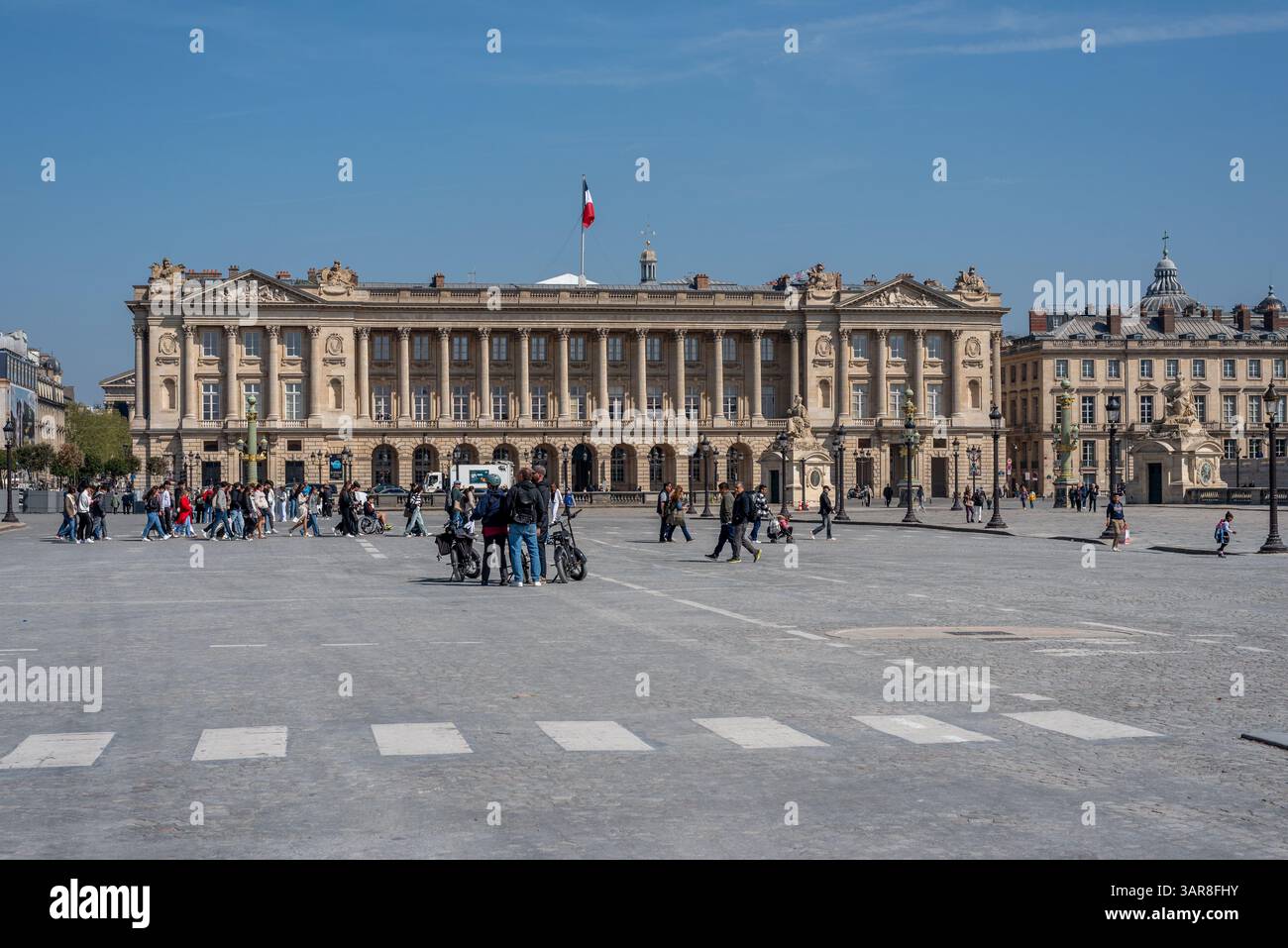 Hôtel de la Marine am Place de la Concorde im 8. Arrondissement von Paris Stockfoto