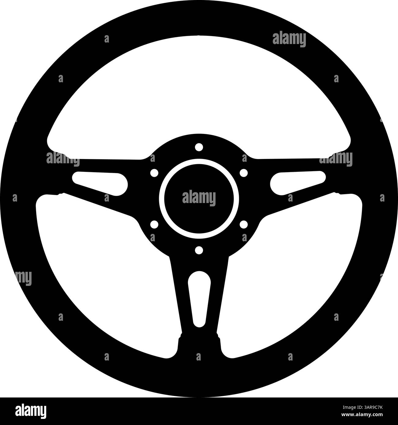 Silhouette des Sportwagens im Retro-Stil Stock Vektor